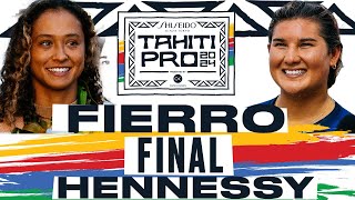 Vahine Fierro vs Brisa Hennessy  SHISEIDO Tahiti Pro pres by Outerknown 2024  FINAL [upl. by Anileve]