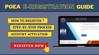 POEA EREGISTRATION GUIDE 2023 [upl. by Yale]