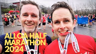 I ran the Alloa half marathon  Scotlands best half marathon [upl. by Simmons]