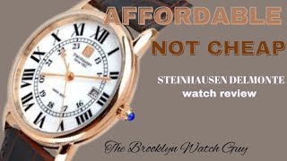 Cartier too expensive Give this guy a look Steinhausen Delmonte watch review [upl. by Neenad874]