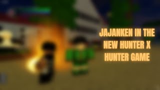 JAJANKEN IN THE NEW ROBLOX HXH GAME  Hunter X Athena [upl. by Alinoel]