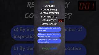 Regulatory Compliance with Hazard Analysis  HACCP POP QUIZ 19 [upl. by Neeven]