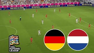 Germany vs Netherlands 10  UEFA Nations League 2024  Match Highlights  Video Game Simulation [upl. by Haram296]