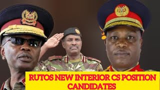 MEET THE 3 FORMER POLICE IGS RUTO HAS SUGGESTED FOR INTERIOR CS POSITION WHY HE REJECTED ICHUGWAH❓ [upl. by Yerhcaz742]