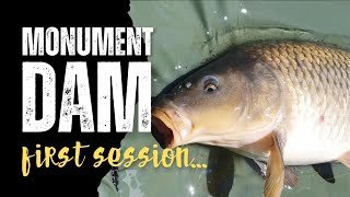 Carp fishing at Monument Dam First session [upl. by Giwdul]