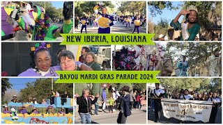 Bayou Mardi Gras Association Parade 2024  Full Parade  New Iberia Louisiana [upl. by Clerk]