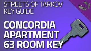 Concordia Apartment 63 Room Key  Key Guide  Escape From Tarkov [upl. by Albric428]