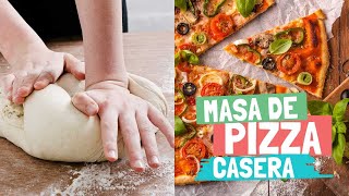 🍕 Masa de PIZZA CASERA fácil 🍕 Pequerecetas [upl. by Yror898]