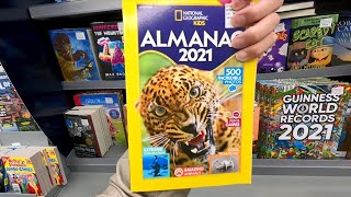 NATIONAL GEOGRAPHIC KIDS ALMANAC 2021 BOOK CLOSE UP AND INSIDE LOOK [upl. by Aber]