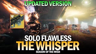 Solo Flawless The Whisper Exotic Mission First Completion  New Version Destiny 2 [upl. by Thant337]