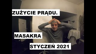 Zużycie prądu przez pompę ciepła Styczeń 2021 Masakra totalna [upl. by Ennirac]