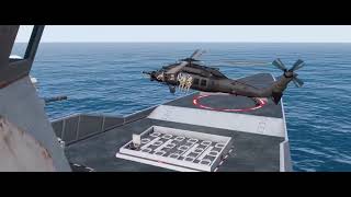 MH60M Ship Fast Rope [upl. by Aikin528]