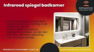 Infrarood spiegel badkamer  Infrarood Verwarming Soest [upl. by Sells]