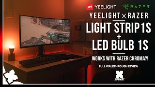 Yeelight LED strip 1s  LED bulb 1s  x Razer Chroma Full walkthrough Review Xiaomify [upl. by Nosreve]