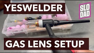 How to Set Up Yes Welder TIG Gas Lens Torch [upl. by Ynnus]