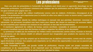 Texte pour apprendre le français  les professions [upl. by Nimad]