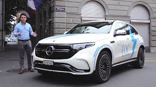 2020 Mercedes EQC AMG REVIEW  EQC400 First ALL Electric SUV Interior Exterior [upl. by Fabrianne]