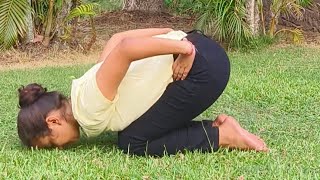 Chakrasana for Beginners with preparatory poses yogawithRashmi chakrasana wheelpose [upl. by Mackenzie459]