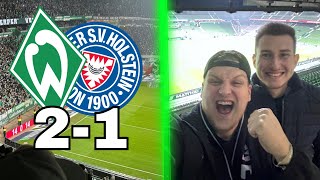 Burke ist wieder da   SV Werder Bremen 21 Holstein Kiel  Stadionvlog 💚🤍 [upl. by Aihtak]