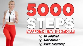 5000 STEPS WALKING WORKOUT  5K Steps Challenge 30 Min Fat Burning Endurance Knee Friendly [upl. by Pavior]