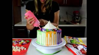 Rainbow HiChew Cake I CHELSWEETS [upl. by Irej]