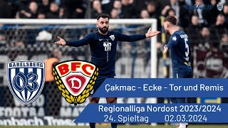 Spielbericht Babelsberg 03 vs BFC Dynamo  nulldreitv  Saison 202324 [upl. by Durand523]