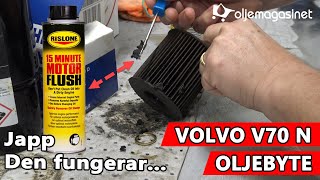 Oljebyte och RISLONE 15 Minute Motor Flush  Volvo V70N [upl. by Udelle]