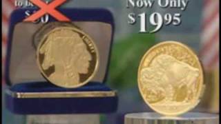 Scam Commerical  50 Gold Buffalo Coin [upl. by Inohtna939]