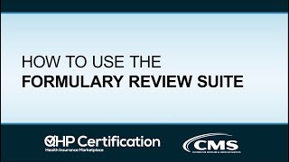 How to Use the Formulary Review Suite [upl. by Dubenko]