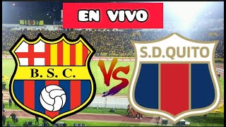 BARCELONA VS DEPORTIVO QUITO EN VIVO NOCHE AMARILLA 2024 [upl. by Sorensen947]