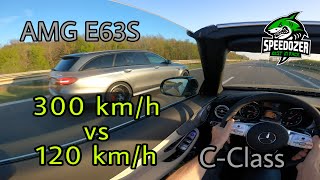 E63S AMG highspeed passing fly by Autobahn POV [upl. by Corsiglia20]