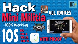 How To Hack Mini Militia on iPhone  iPad  iPod Touch ios 10 102  103  Hindi  Urdu [upl. by Ellehs912]