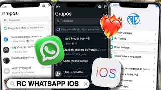 SAIU🥳 WHATSAPP RC IOS v105 ATUALIZADO WHATSAPP IGUAL IPHONE NO ANDROID 2024  Nova atualização [upl. by Iow]