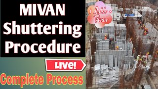 mivan shuttering procedure I Practical on construction site I by DND Construction [upl. by Nivag929]