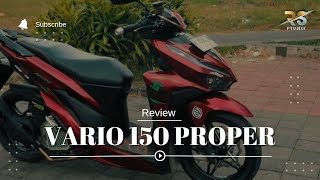 REVIEW VARIO 150 NEW SIMPEL MODIFIKASI DANA PELAJAR PROPER BILED MOUNTING 6CM [upl. by Edurtreg545]