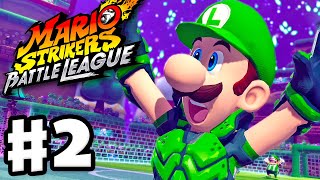 Mario Strikers Battle League  Gameplay Walkthrough Part 2  Chain Cup with Luigi [upl. by Ahsatsan]