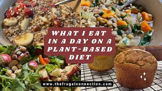 What I Eat in a Day on a Plant Based Diet Easy Vegan Meals [upl. by Zacharia]