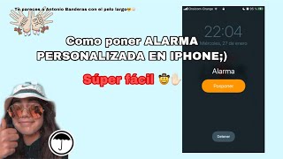 Como poner tono de alarma personalizado en IPhone  Kenya Motos [upl. by Sale]