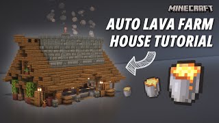 121 Auto Lava Farm House Tutorial Aesthetic Farm JavaBedrock Edition [upl. by Haraz]