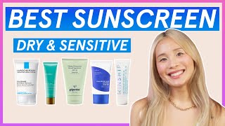 Best sunscreen for DRY  SENSITIVE skin  🔥 2022 GUIDE pt 3 amp TRYON ✨ [upl. by Amlus]