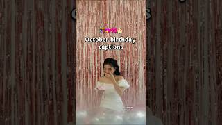 October Girl Birthday Captions Ideas 🔥🪄 octobergirl birthdaygirl octoberbirthdaywishes [upl. by Haim622]