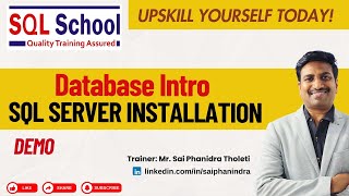 Database Intro I SQL Server Installation from sqlschool sql sqlserver freedemo [upl. by Launame]