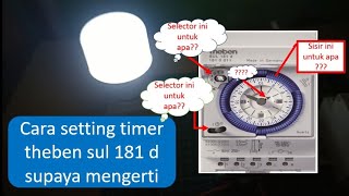 cara mudah setting timer theben sul181d [upl. by Zsolway160]