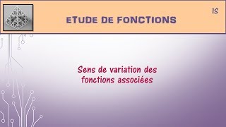 Etude de fonctions  3 Fonctions associées uk et ku [upl. by Bernadene]