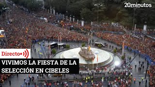 La celebración de la Selección Española en Cibeles en directo [upl. by Nylecsoj452]