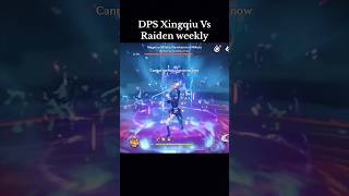 Xingqiu vs Raiden genshinimpact genshin hoyocreators apt trending raidenshogun [upl. by Byram]