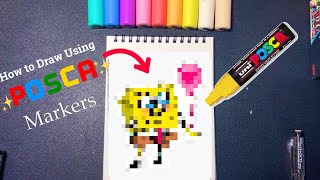 How To DRAW Using POSCA MARKERS… For Beginners [upl. by Goodill]