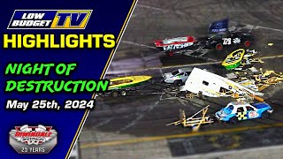 Highlights  Night of Destruction  Irwindale Speedway 52524 [upl. by Jennee271]