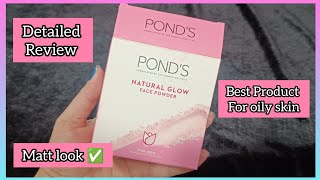 Ponds Natural Glow Face powder Review Pink glow Best for oil control Summer skin care [upl. by Sleinad]