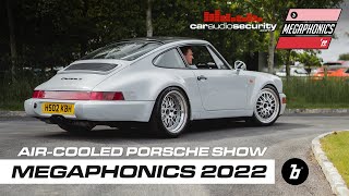 Aircooled Porsche show Boxengasse Megaphonics  Car Audio amp Security [upl. by Thoer]